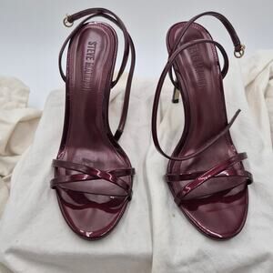 Steve Madden Jypsey Cherry Pearl strappy stiletto heels Women's size 8